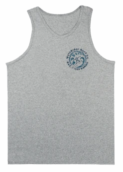 Men's TANK TOP - Petro Wave: Grey Heather