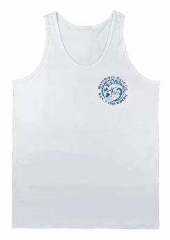 Men's TANK TOP - Petro Wave: White