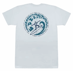 Fashion Store -Fashion Store 13330M CrewNeckTee MauiPetroWave Back White 41200.1666203416