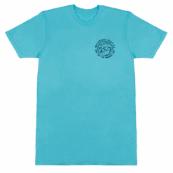 Crew Neck Tee - MAUI Petro Wave: Pacific Blue