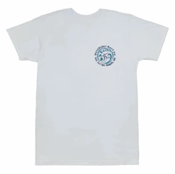 Crew Neck Tee - MAUI Petro Wave: White