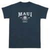 Vintage Dyed Tee - MAUI Collegiate: Dark Blue -Fashion Store 14671M VintageTeeCollegiateMaui Front Blue 87759.1663892974