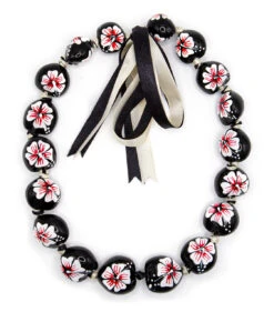 Kukui Nut Choker - Painted: White