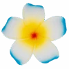Single Plumeria Clip: Blue