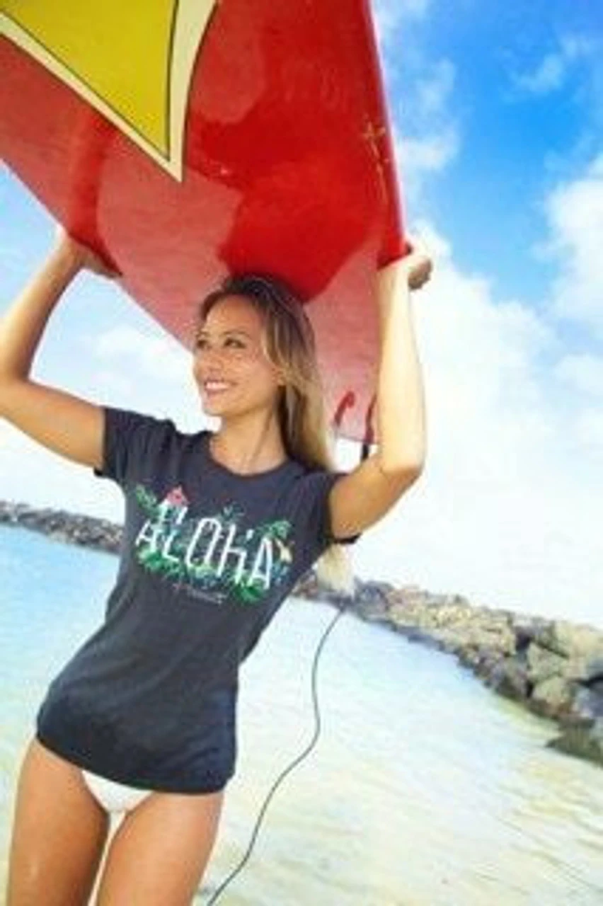 Island Girl® Surf Tee - Beach Break: Purple Heather 4 Island Girl® Surf Tee - Beach Break: Purple Heather - Image 2