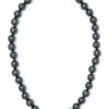Jewel Of The Sea Mother Of Pearl Necklace: Black -Fashion Store 17734 BLACK JOTS MOP Necklace 38497.1702346527