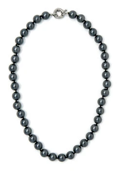 Jewel Of The Sea Mother Of Pearl Necklace: Black