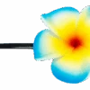 Plumeria Flower Bobby Pins: Blue -Fashion Store 18888 OluOlu BobbyPin Blue 76013.1702090785