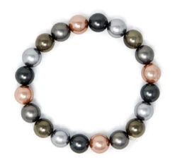 Jewel Of The Sea Mother Of Pearl Bracelet: Multi-Colored Dark