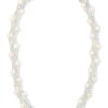 Twisted Torsade Freshwater Pearl Necklace: White
