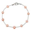 Floating Freshwater Pearl Anklet: Coral -Fashion Store 23041 FreshwaterPearls FloatingAnklet Coral 40813.1704416645