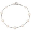 Floating Freshwater Pearl Anklet: White -Fashion Store 23041 FreshwaterPearls FloatingAnklet White 03987.1704416688