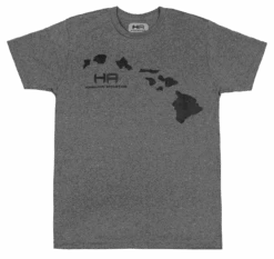 Hawaiian Athletics® Sports Tee - Islands: Charcoal Heather