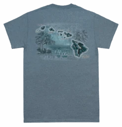 Fashion Store -Fashion Store 33122 CrewNeckTee PalmMap Back DenimHeather 47567.1660612041