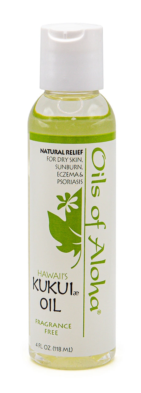 Oils Of Aloha - Kukui Nut Oil 4oz: Fragrance Free 3 Oils Of Aloha - Kukui Nut Oil 4oz: Fragrance Free