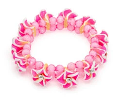 Flower Bracelet: Pink