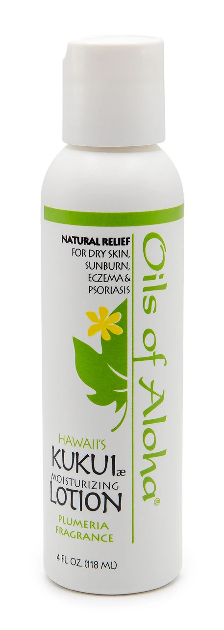 Oils Of Aloha - Kukui Nut Moisturizing Lotion 4oz: Plumeria 3 Oils Of Aloha - Kukui Nut Moisturizing Lotion 4oz: Plumeria