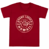 Hawaiian Performance Surfwear® Child's Tee - Shaka Brah: Red -Fashion Store 36429 ChildTeeHPSShakaBrah Front Red 41420.1658874425