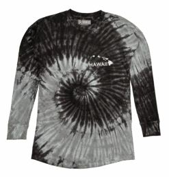 Hawaii Tie Dye UNISEX Long Sleeve Jersey Tee: Cocoa Swirl