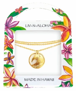 Liv-N-Aloha® Gold Wave Necklace