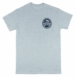 Crew Neck Tee - Waikiki Beach: Ash