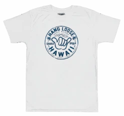 Hawaiian Athletics® Sports Tee - Shaka Brah: White