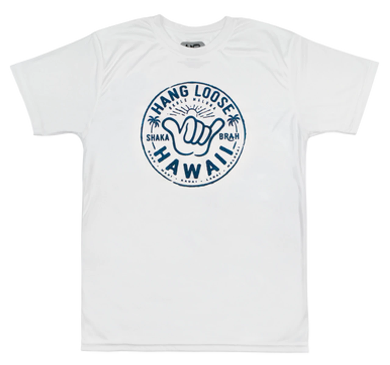 Hawaiian Athletics® Sports Tee - Shaka Brah: White 3 Hawaiian Athletics® Sports Tee - Shaka Brah: White