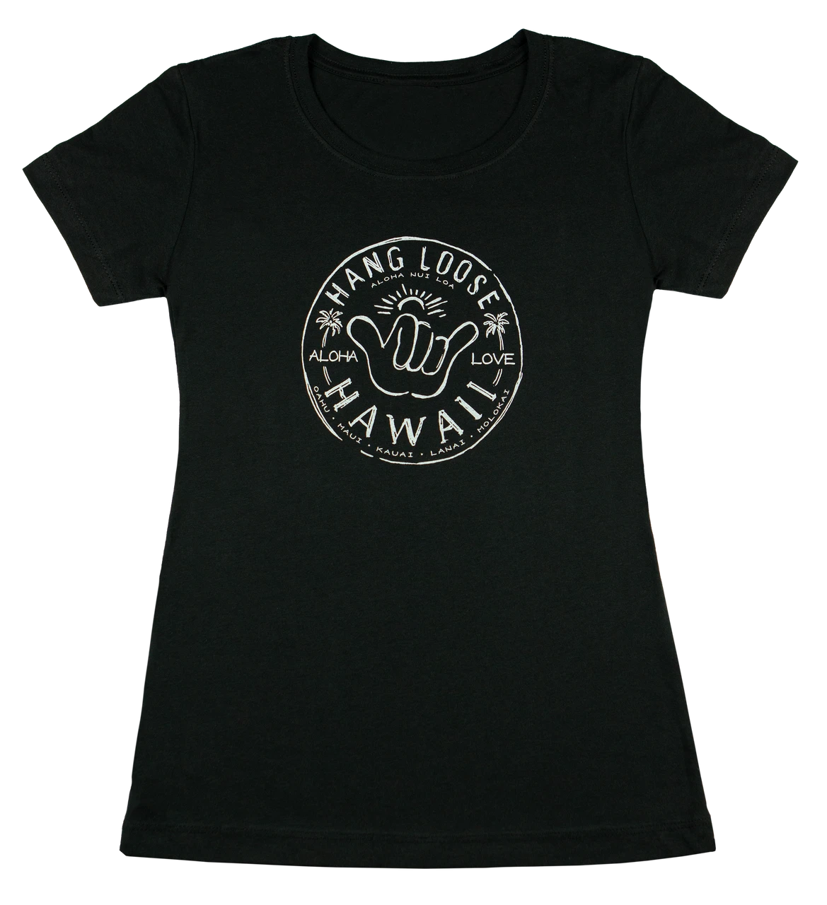 Island Girl® Surf Tee - Hangloose: Black 2 Island Girl® Surf Tee - Hangloose: Black
