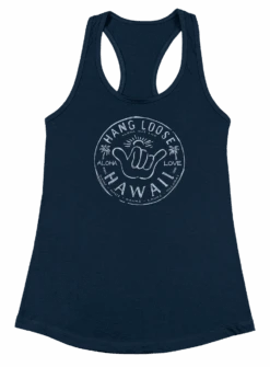 Island Girl® Racerback Tee - Hangloose: Indigo Blue