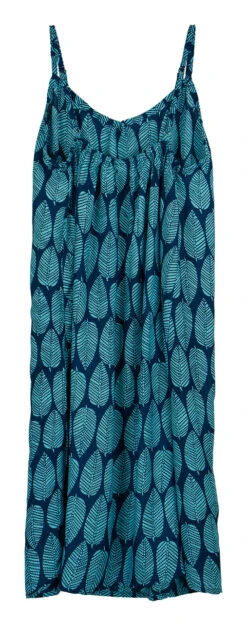 Napua Collection Sundress: Mango Leaves - Blue -Fashion Store 44761 MA 1 Napua Sundress MangoLeavesBlue Flat Back 82635.1707853797
