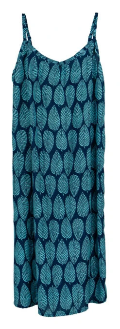 Napua Collection Sundress: Mango Leaves - Blue -Fashion Store 44761 MA 1 Napua Sundress MangoLeavesBlue Flat Front 14478.1707853797