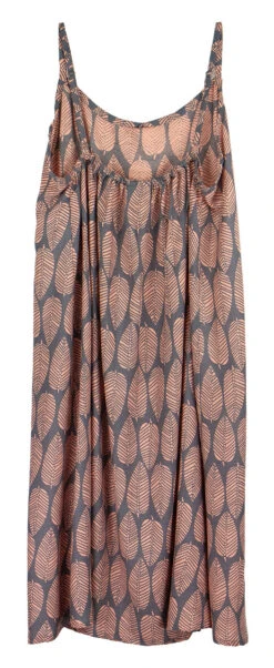 Napua Collection Sundress: Mango Leaves - Coral -Fashion Store 44761 MA Napua Sundress MangoLeavesCoral Flat Back 42019.1707853755