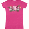 Island Girl® Surf Tee - Garden: Fuschia Heather -Fashion Store 47801 BabyTeeIGGarden Front PinkHeather 98974.1663728841