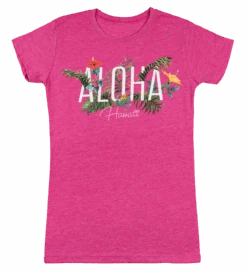 Island Girl® Surf Tee - Garden: Fuschia Heather