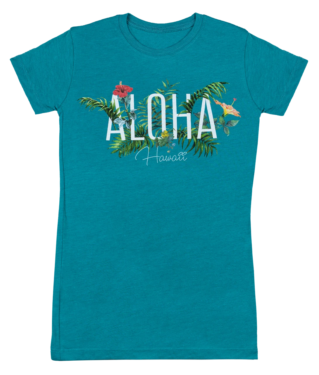 Island Girl® Surf Tee - Garden: Turquoise Heather 3 Island Girl® Surf Tee - Garden: Turquoise Heather