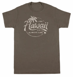 Vintage Dyed Tee - Natural Aloha: Charcoal