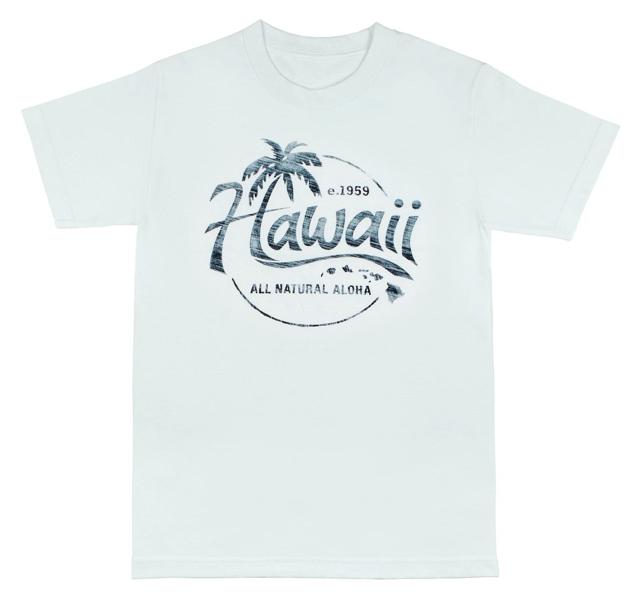 Vintage Dyed Tee - Natural Aloha: White 3 Vintage Dyed Tee - Natural Aloha: White
