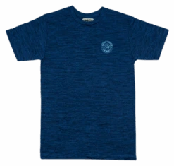 Hawaiian Athletics® Sports Tee - Shaka Pocket: Space Blue
