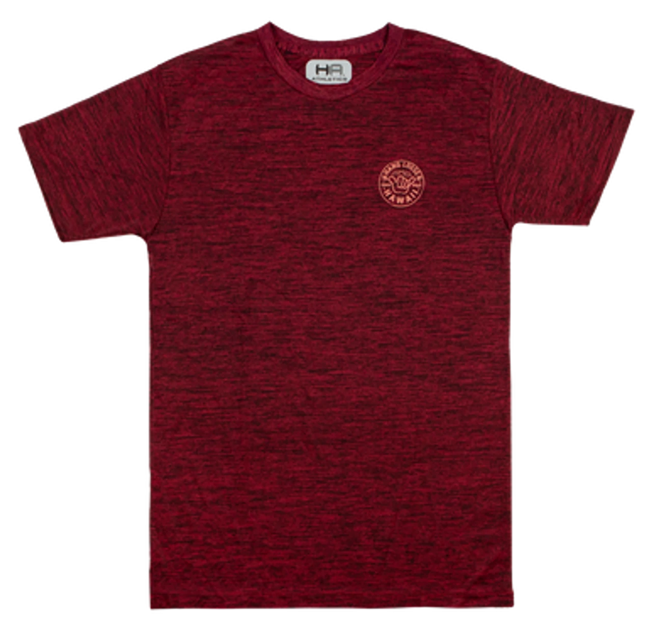 Hawaiian Athletics® Sports Tee - Shaka Pocket: Space Red 3 Hawaiian Athletics® Sports Tee - Shaka Pocket: Space Red