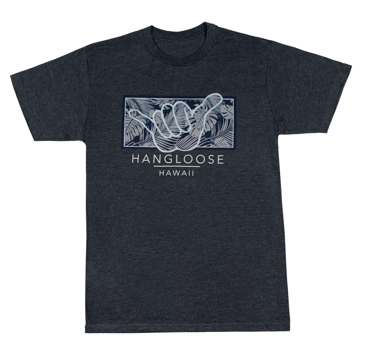 Crew Neck Tee - Hangloose Frame: Charcoal Heather 3 Crew Neck Tee - Hangloose Frame: Charcoal Heather