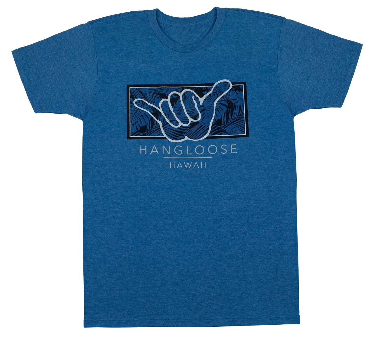 Crew Neck Tee - Hangloose Frame: Royal Heather 3 Crew Neck Tee - Hangloose Frame: Royal Heather