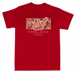 Crew Neck Tee - Hangloose Frame: Red Heather