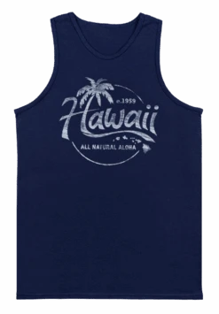 Men's TANK TOP - Natural Aloha: Navy
