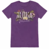 Ladies Crew Neck Tee - MAUI Garden: Purple Heather -Fashion Store 51147M AdultTeeMauiGarden Front PurpleHeather 27025.1659644314