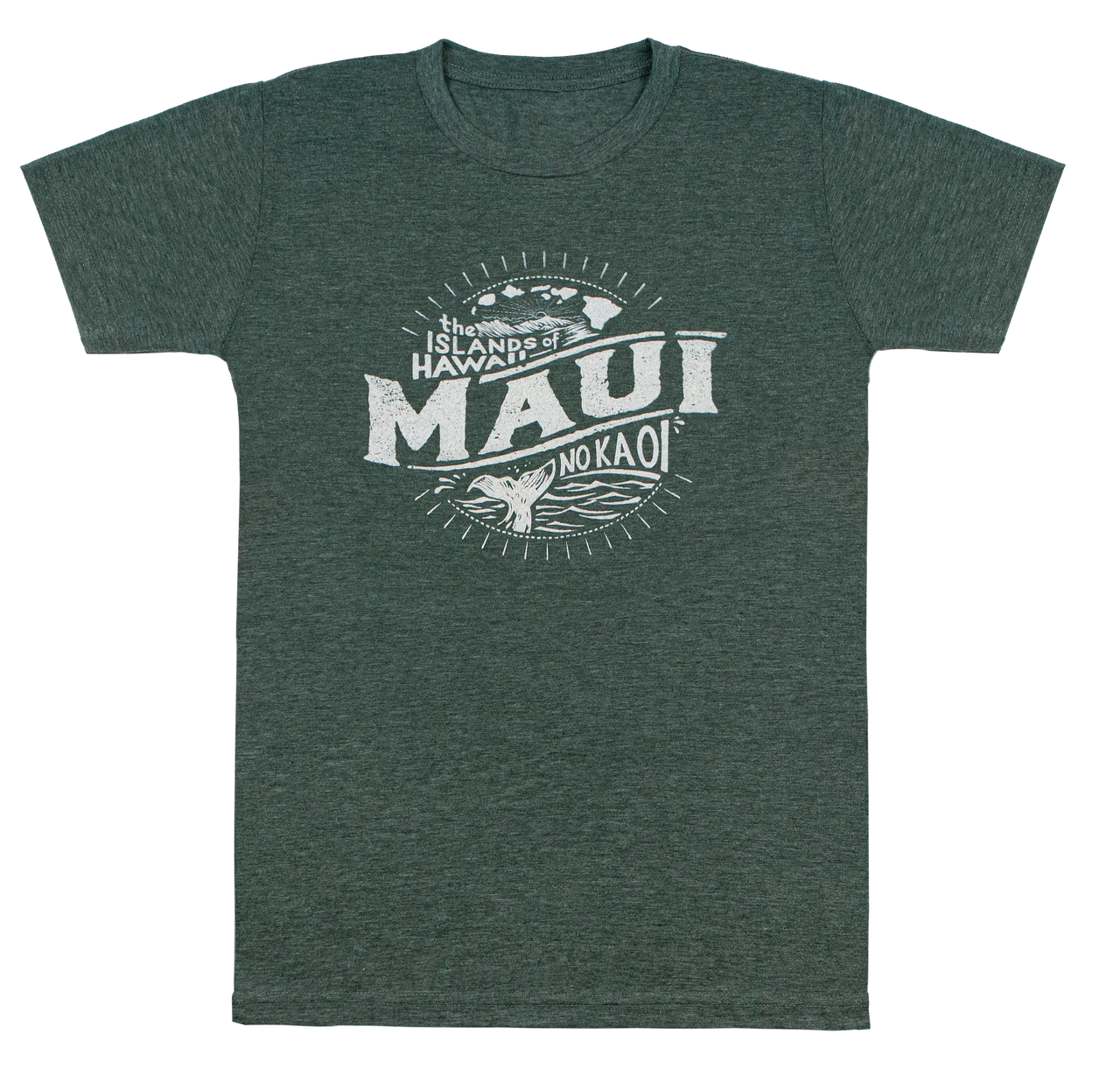 Vintage Dyed Tee - MAUI Islands: Green Heather 3 Vintage Dyed Tee - MAUI Islands: Green Heather