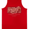 Men's TANK TOP - Hangloose Frame: Red -Fashion Store 51842 TankTop HanglooseFrame Front Red 42921.1682988019