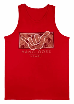Men's TANK TOP - Hangloose Frame: Red