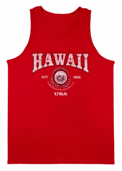 Men's TANK TOP - Collegiate: Red