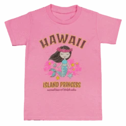 Hawaiian Performance Surfwear® Child's Tee - Mermaid: Pink