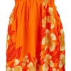 Ladies Elastic Tube Dress - Plumerias: Orange -Fashion Store 5665723 ORANGE TubeDress Plumerias Model 42121.1707875409
